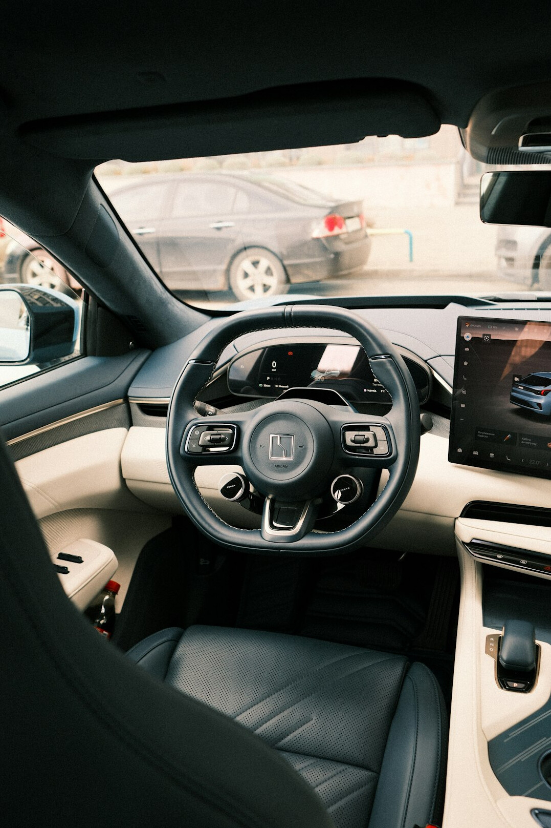 electric luxury car interior