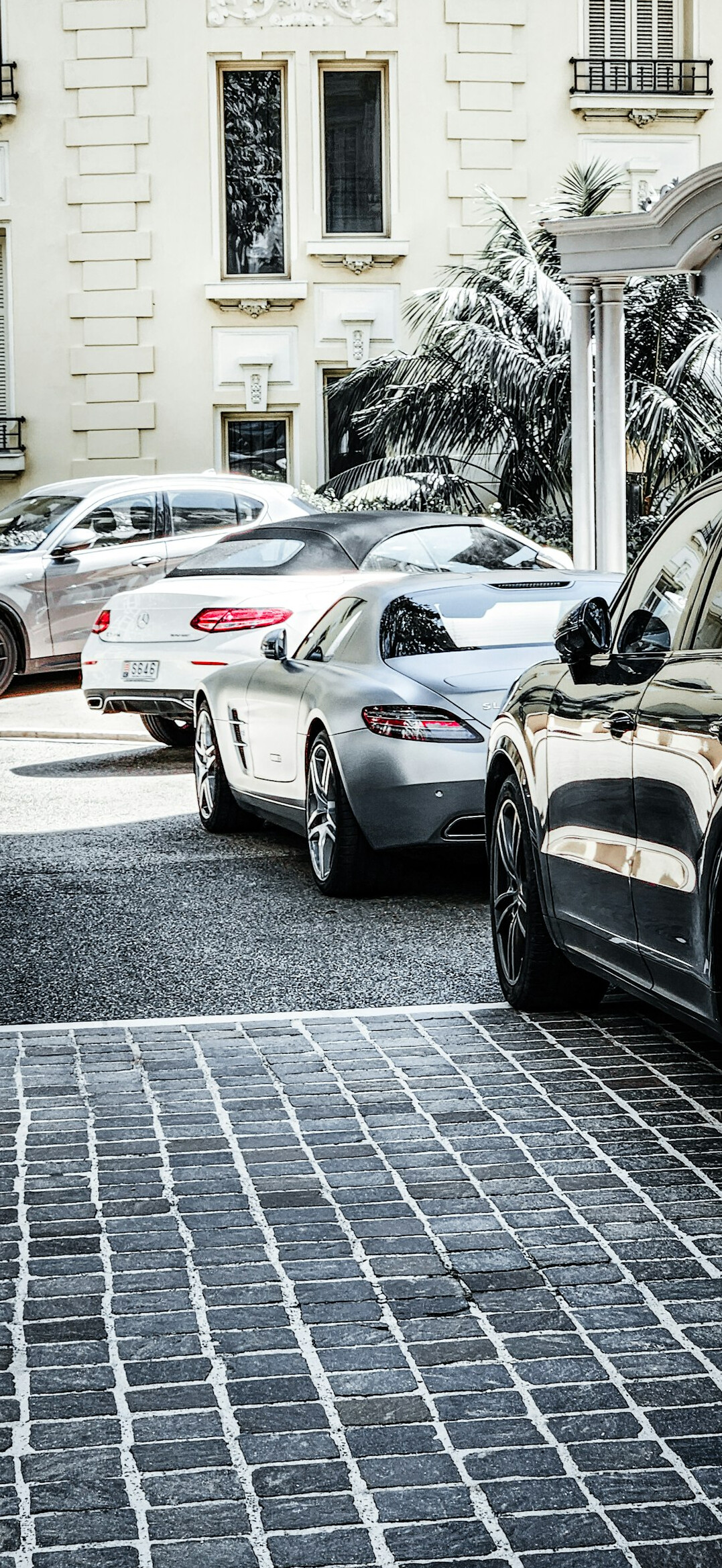 luxury car parked